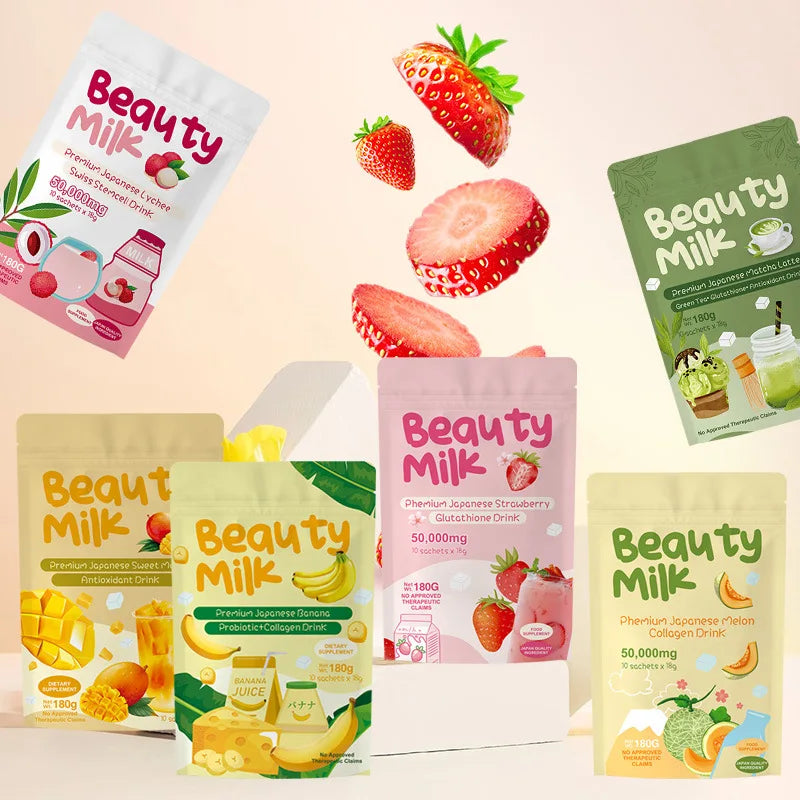 Beauty Milk Premium Drink Powder Banana Flavored Collagen Powder