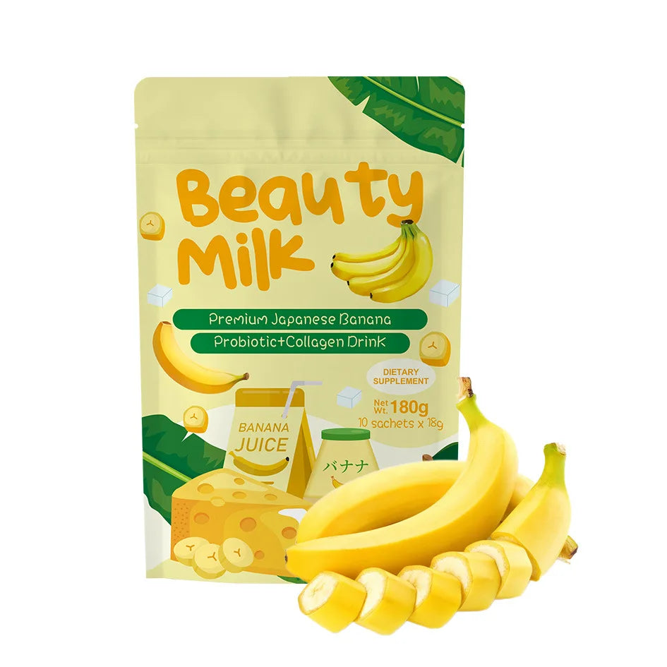 Beauty Milk Premium Drink Powder Banana Flavored Collagen Powder