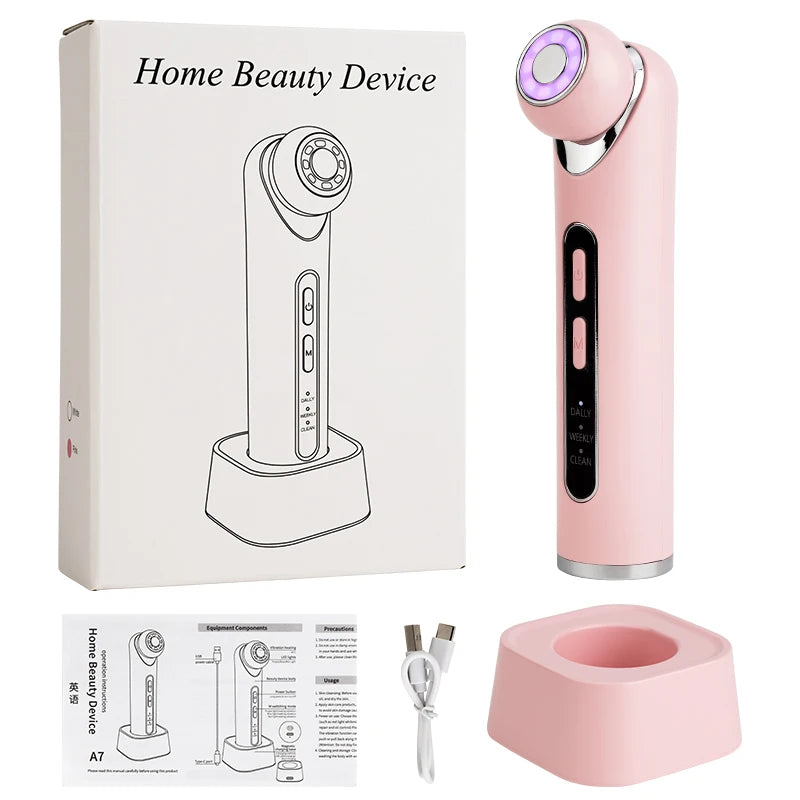 Massager High Frequency Portable Compress Facial  Vibration Face Massage Anti Aging Skin Care Tool Beauty Tech Home Devices
