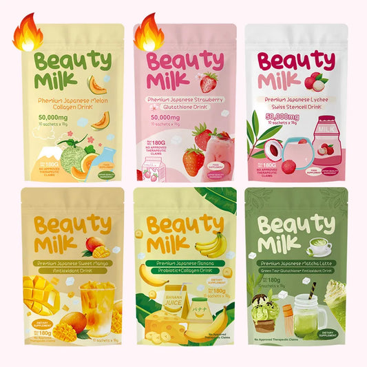 Beauty Milk Premium Drink Powder Banana Flavored Collagen Powder