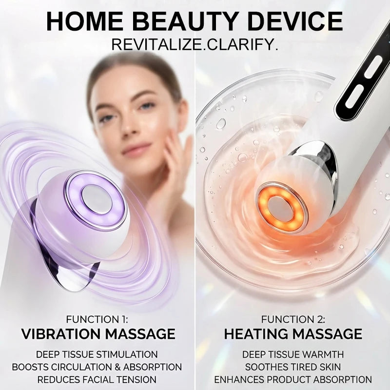 Massager High Frequency Portable Compress Facial  Vibration Face Massage Anti Aging Skin Care Tool Beauty Tech Home Devices