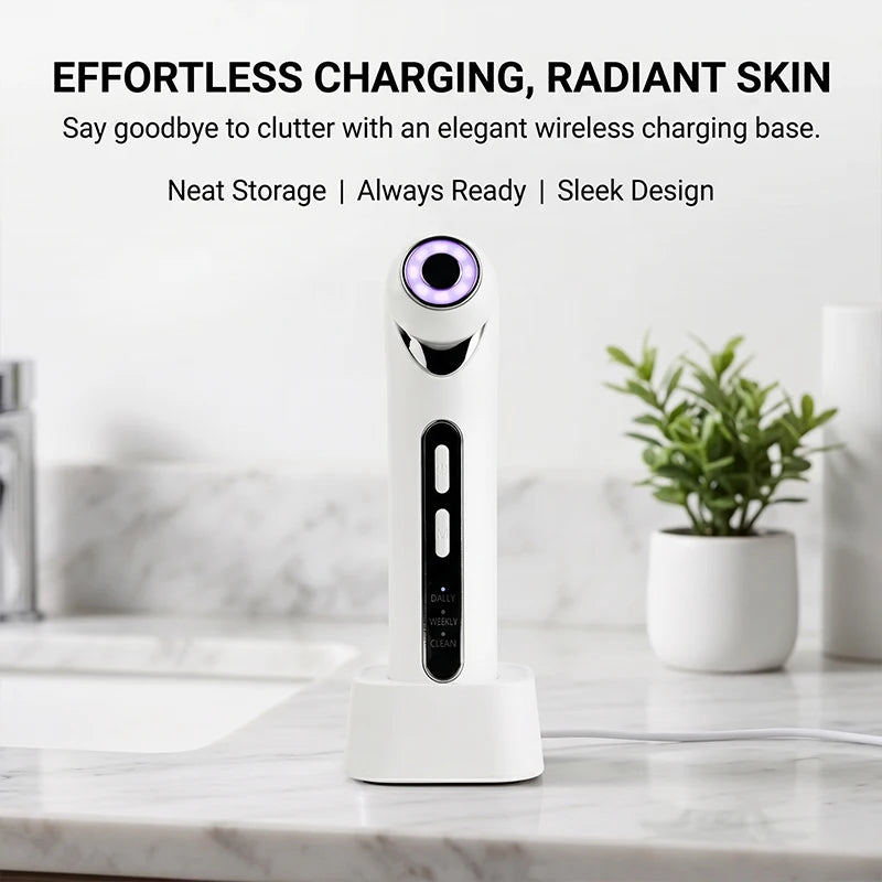 Massager High Frequency Portable Compress Facial  Vibration Face Massage Anti Aging Skin Care Tool Beauty Tech Home Devices