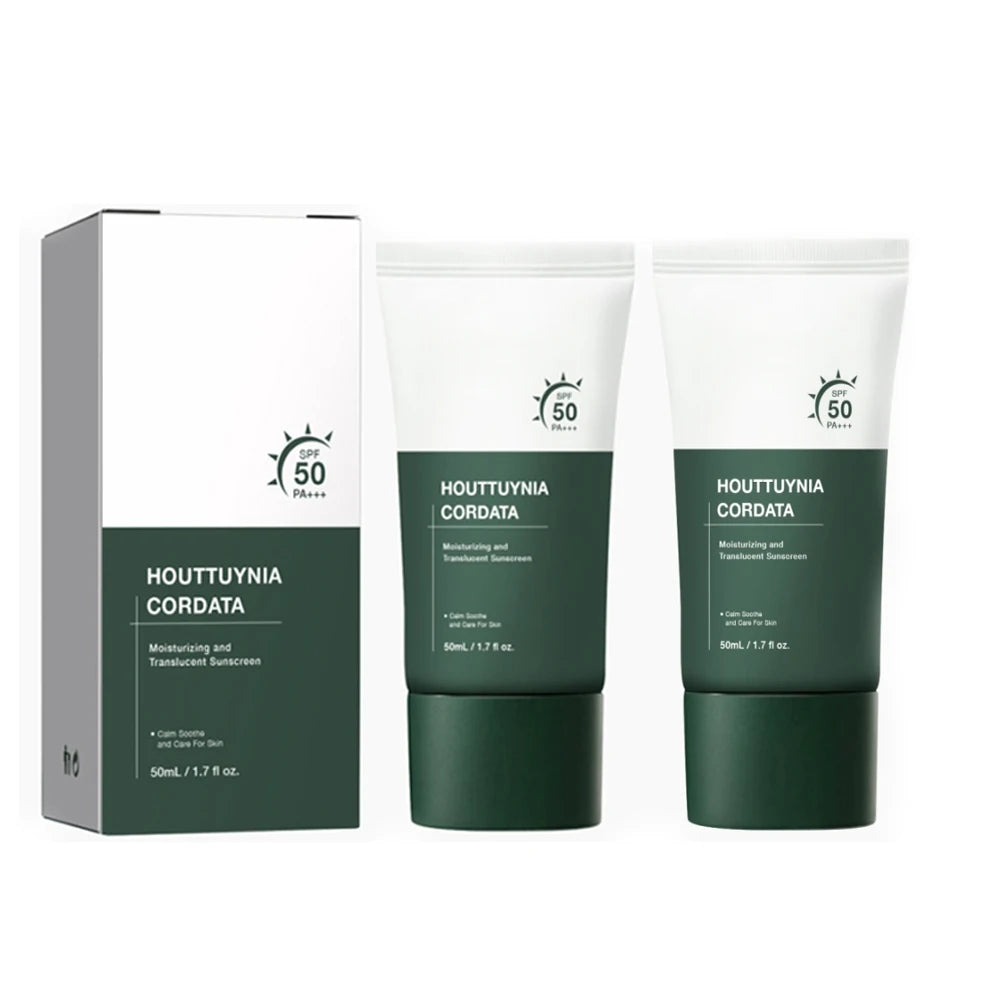5PCS SPF50+ Sunscreen Cream Centella Strong UV Protection Water-Based Sunscreen Sun Body Facial Sunblock Moisturizing Skin Care